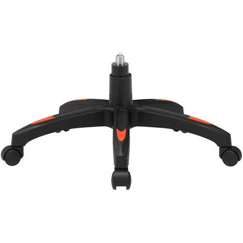 Lorell High-Back Gaming Chair - Vinyl, Nylon - Red, Black, Gray (LLR84394)