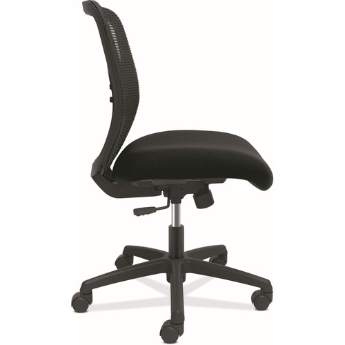 HON Gateway Chair - Fabric Seat Material - Black Back Color - Mesh Back Material - Black Frame - - (HONGVNMZ1ACCF10)