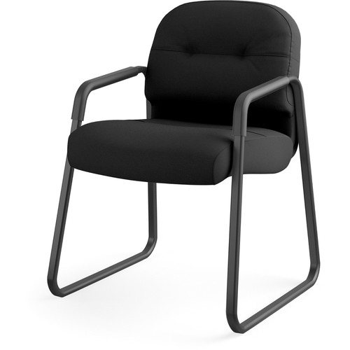 HON Pillow-Soft Chair - Iron Ore Seat Color - Iron Ore Back Color - Fabric Back Material - Black - (HON2093CU10T)