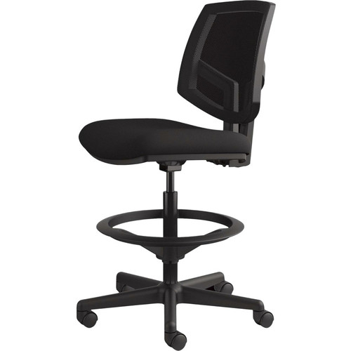 HON Volt Sitting Stool - Black Seat Color - Fabric Seat Material - Black Back Color - Mesh Back - - (HON5715GA10T)