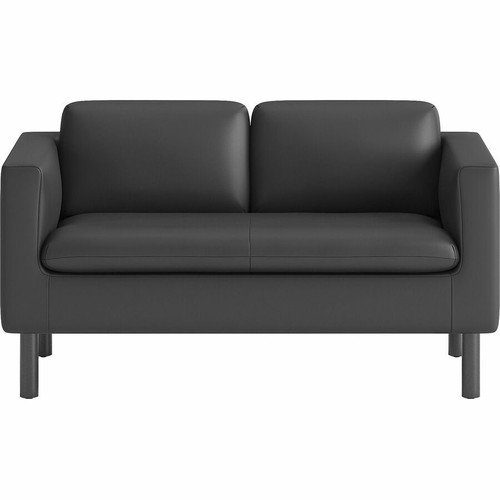 HON Parkwyn Loveseat - 29" Height x 53.5" Width x 26.8" Depth - Material: Polyurethane - Finish: - (HONVP3LLOVEBLK)