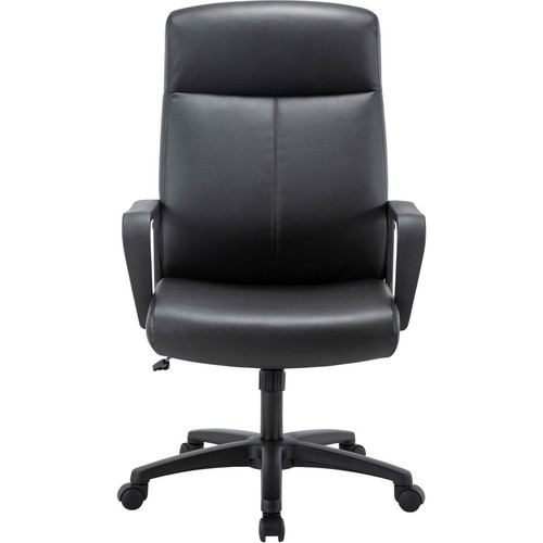 Lorell High-Back Bonded Leather Chair - Black Seat Color - Bonded Leather Seat Material - Black - - (LLR41851)