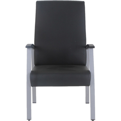Lorell High-Back Healthcare Guest Chair - Vinyl Seat Material - Vinyl Back Material - Powder Coated (LLR67011)