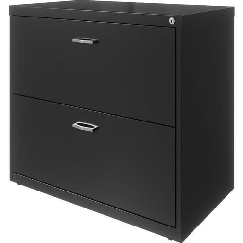 NuSparc 2-Drawer Lateral File - 30" Width x 17.6" Depth x 27.7" Height - 2 x Drawer(s) for File - - (NPRLF218AABK)