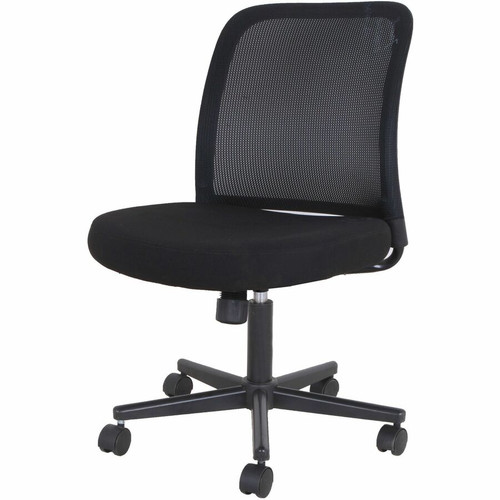 NuSparc Armless Task Chair - Fabric Seat Material - Black - 1 Each (NPRCH302MNBK)