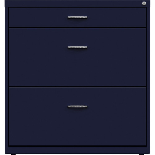 NuSparc Pencil Drawer Lateral File - 30" Width x 17.6" Depth x 31.7" Height - 2 x Drawer(s) for - - (NPRLF318BBNY)