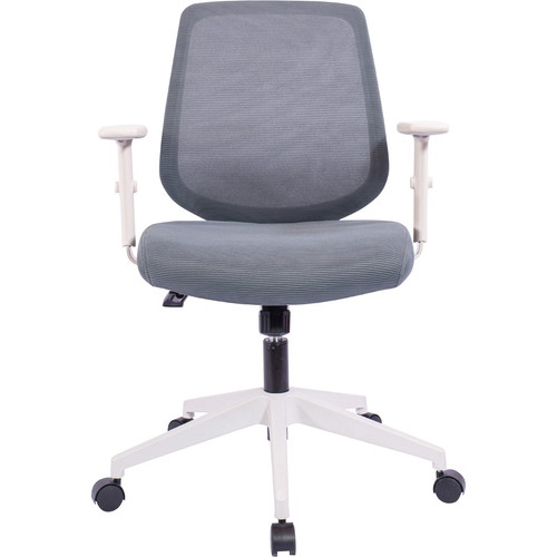 NuSparc Mid-Back Task Chair - Fabric Back Material - Mid Back - 5-star Base - Gray - Armrest - 1 (NPRCH201MAGY)