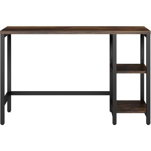 NuSparc Metal Frame Desk - Vintage Oak, Black Top - Contemporary Style - 220 lb Capacity - 47.20" x (NPRDK101NRRK)
