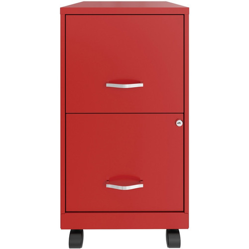 NuSparc Mobile File Cabinet - 14.2" Width x 18" Depth x 26.5" Height for File - Letter - Mobility, (NPRVF218AMRD)