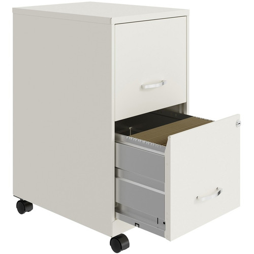 NuSparc Mobile File Cabinet - 14.2" Width x 18" Depth x 26.5" Height for File - Letter - Mobility, (NPRVF218AMWE)