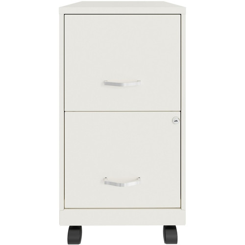 NuSparc Mobile File Cabinet - 14.2" Width x 18" Depth x 26.5" Height for File - Letter - Mobility, (NPRVF218AMWE)