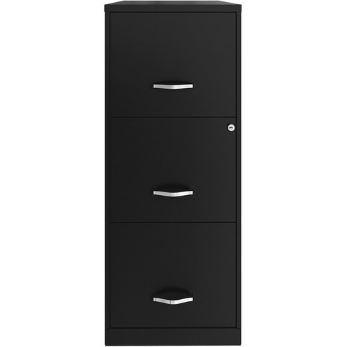 NuSparc Vertical File Cabinet - 14.2" Width x 18" Depth x 35.5" Height - 3 x Drawer(s) for File - - (NPRVF318FFBK)