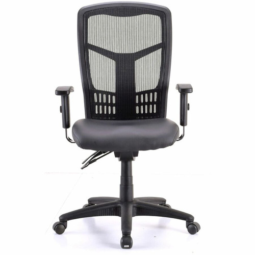 Lorell Executive Antimicrobial High-back Chair - Vinyl Seat Material - Black Frame Color - High - - (LLR86240)