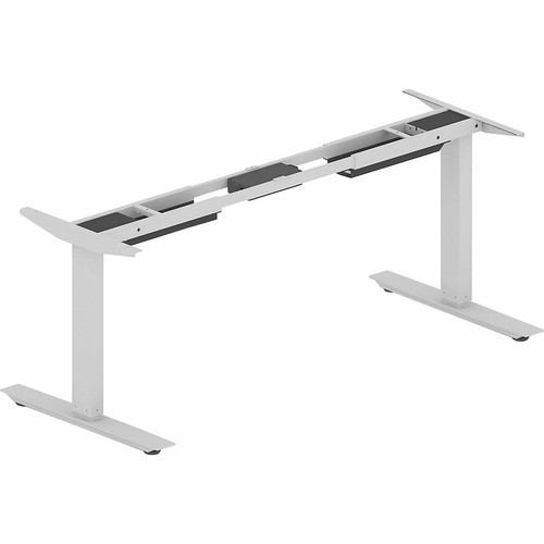 Lorell Sit-to-Stand Two-Tier Base - Silver Two-tier Base - 275 lb Capacity - Height Adjustable - - (LLR25971)