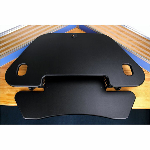 Rocelco CADR-46 Corner Sit-to-Stand Desk Riser - 40 lb Load Capacity - 23.20" Height x 45.50" Width (RCLRCADRB46A)