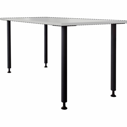 Lorell Invent Training Table Components - Black Post Leg Base - 4 Legs - 28.50" Height x 5.80" x - (LLR60805)