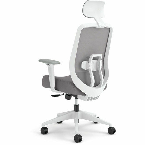 HON Altern Task Chair - Fabric, Foam Seat Material - Gray Back Color - Mesh Back Material - White - (HONALTT1UMWHT)