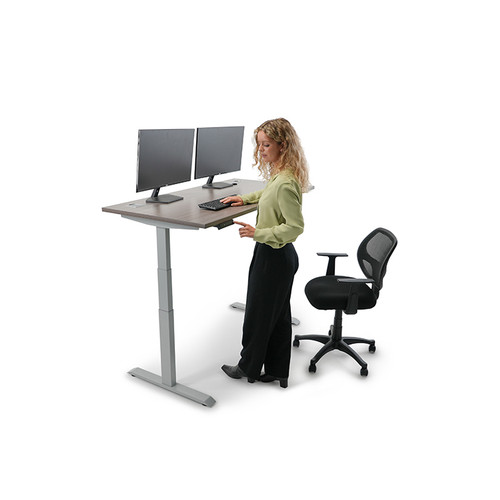 Height Adjustable Table S603 + 48" x 24" Desk Top S110, Driftwood (SGSD033DW) Height Adjustable Table S603 + 48" x 24" Desk Top S110, Driftwood (SGSD033DW)