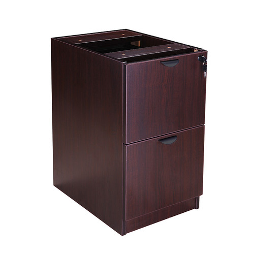 Boss Full Pedestal File/File, Mahogany (N176-M)