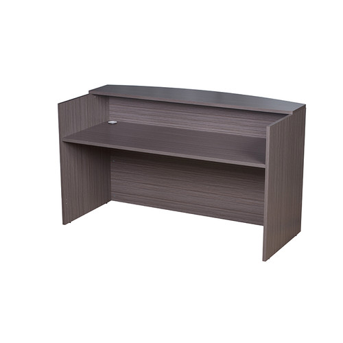 Boss Reception Desk, 71W X 30/36D X 42H, Driftwood (N169-DW)