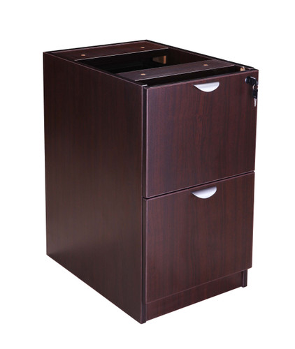 Boss Full Pedestal File/File, Mahogany (N176-M)