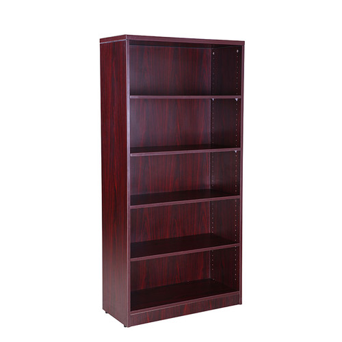Boss Bookcase, 31W X14D X 65.5H  Mahogany (N158-M)