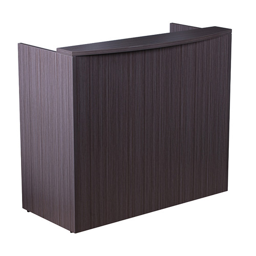 Glazed Reception Desk, 48Wx26Dx41.5H Driftwood (N168-DW) Glazed Reception Desk, 48Wx26Dx41.5H Driftwood (N168-DW)