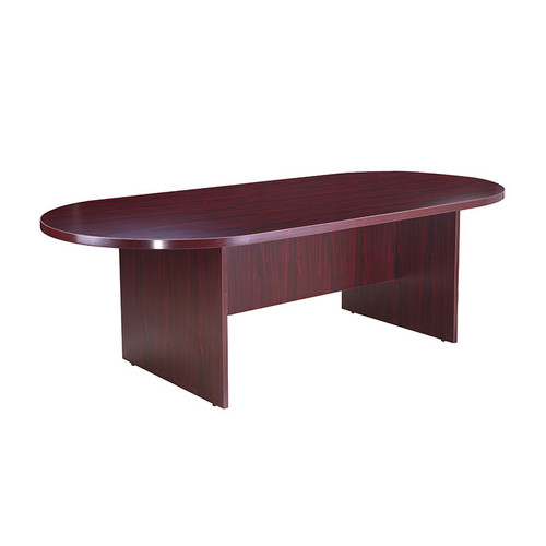 Boss 95W X 43D Race Track Conference Table, Mahogany (N136-M)