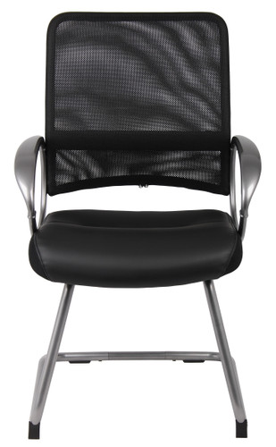 Boss Mesh Back W/ Pewter Finish Guest Chair (B6409)