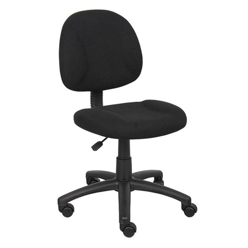 Boss Black  Deluxe Posture Chair (B315-BK)