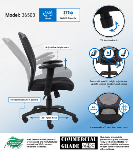 Boss Budget Mesh Task Chair (B6508)