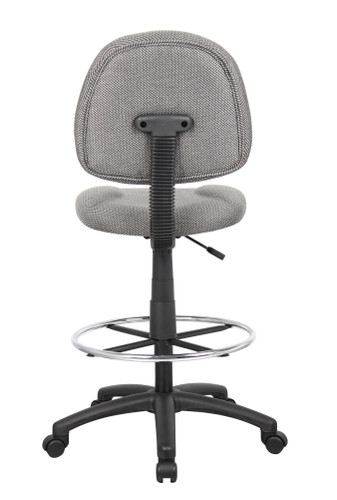 Boss Drafting Stool (B315-Gy) W/Footring (B1615-GY)