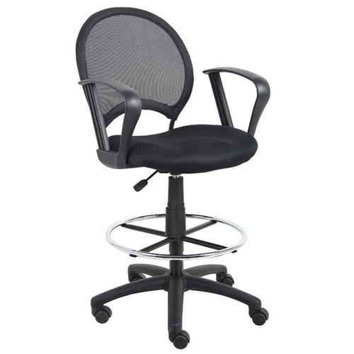 Boss Mesh Drafting Stool W/ Loop Arms (B16217)