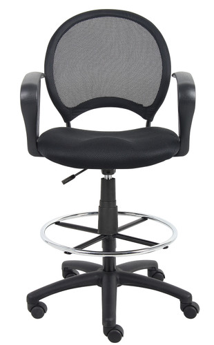 Boss Mesh Drafting Stool W/ Loop Arms (B16217)
