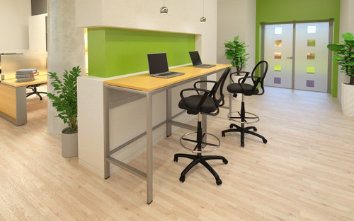 Boss Mesh Drafting Stool W/ Loop Arms (B16217)