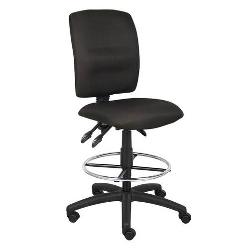 Boss Multi-Function Fabric Drafting Stool (B1635-BK)