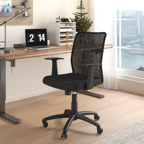 Boss Budget Mesh Task Chair W/ T-Arms (B6106)