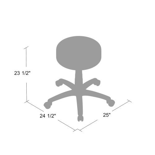 The DOT stool, Black Vinyl (B210V-BK)
