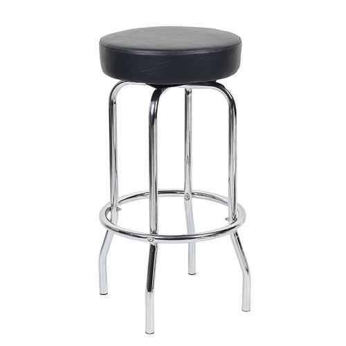 29" Chrome/Black Stool (B229-BK)