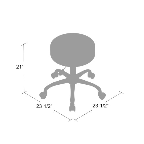 Boss Grey Antimicrobial Medical Stool (B240-GY)