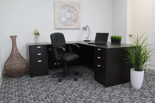 Boss Multi-Function Fabric Task Chair W/Loop Arms (B3037-BK)