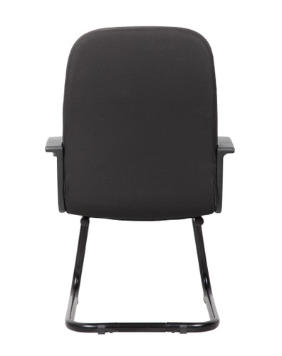 Boss Mid Back Fabric Guest Chair In Black (B8309-BK)