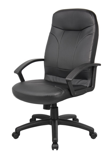 Boss High Back LeatherPlus Chair (B8401)