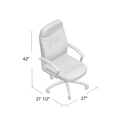 Boss High Back LeatherPlus Chair (B8401)