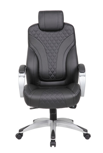 Boss Executive Hinged Arm Chair - Black (B8871-BK)