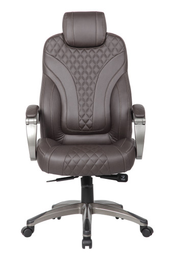 Boss Executive Hinged Arm Chair - Brown (B8871P-BB)