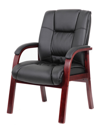 Boss Mid Back Wood Finished guest, accent or dining chair (B8999-M)