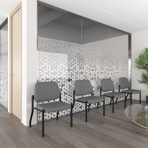 Boss Antimicrobial Armless Guest Chair, 400 lb. weight capacity (B9595AM-GY-400) Boss Antimicrobial Armless Guest Chair, 400 lb. weight capacity (B9595AM-GY-400)