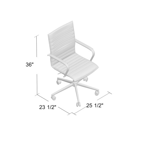 Boss White Vinyl Hospitality Chair (B9533C-WT)