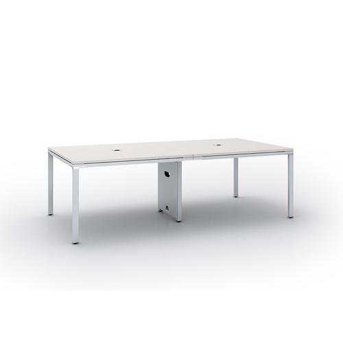 Simple System Meeting Table 95 x 47 - White (S402-WT)